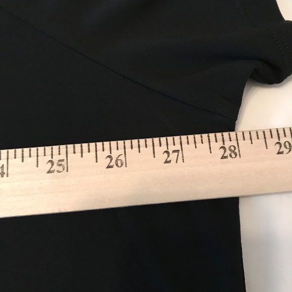 COVINGTON Ruffle Round Neck Black Short Sleeve Blouse Women’s Plus Size 26 2X - Picture 12 of 16